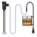 2000W Submersible Pool and Hot Tub Electric Portable Immersion Water Heater with Temp Control, Auto Shut Off and WiFi Timer for Bathtub, Swimming Pool, Above Ground Pool, and Baptistry