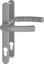 LIÈGE Handle Set on Narrow Plate 24 mm 67-72 Stainless Steel Effect