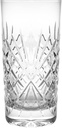 Barski Highball Tumbler - Glass - Set of 6 HB Glasses - Hiball - Hand Cut Crystal - Etch Designed - Drinking Tumblers for Water - Juice - Wine - Beer and Cocktails - 14 oz Made in Europe