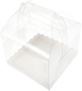 10pcs Cake Carrier Take Out Box Portable Bakery Box Handle for Cake Cupcake Storage