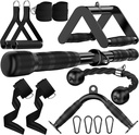 Cable Machine Attachment for Home Gym, Tricep Press LAT Pull Down Attachment, Cable Machine Accessories, Tricep Press Down Cable Attachment for Weight Fitness Multiple Options