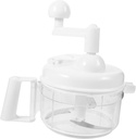 Cabilock Manual Vegetable Slicer and Food Processor Hand Powered Crank Chopper for Easy Cutting of Meat Fruits and Vegetables for Random Color Random Color