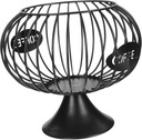 Capsules Storage Stand Coffee Holder Iron Basket Snacks Fruit Holder Portable