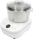 Automatic Electric Dough Maker Dough Kneading Machine with Digital Timer, Auto Shutoff for Pizza Bread 5L 200W (White)