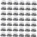 Mikinona Cupcake Boxes 50pcs Plastic Cake Containers Lids Sheet Cake Box for Fresh Storage