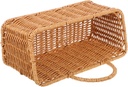 ABOOFAN Rattan Fruit Basket Wall Decor Wall-mounted Hanging Basket Versatile Storage for Makeup Kitchen Essentials Boho Aesthetic