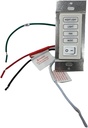 Homewerks Bluetooth Bath Fan Push 4-Button Wall Switch-White Face-RF Compatible