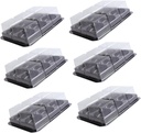 50pcs Cake Containers Lids for Packing Eco-friendly Food Grade Plastic