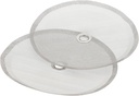 2pcs Stainless Steel Filter Mesh Screen for Coffee and Tea Makers Reusable Replacement Filters for Enhanced Brewing Experience Set