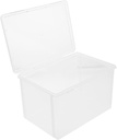 ABOOFAN Transparent Plastic Bread Box Medium Refrigerator Container Airtight Loaf Keeper Fresh Storage Case for Kitchen Bread and Cake Holder