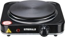 Emerald Electric Single Burner in Black with Coil Less Top