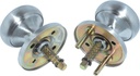 Em-D-Kay Dull Chrome Solid Knob and Rosette Assembly Kit (Fits 22AC)