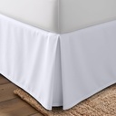 Utopia Bedding Queen Bed Skirt - Soft Quadruple Pleated Ruffle - Easy Fit with 16 Inch Tailored Drop - Hotel Quality, Shrinkage and Fade Resistant (Queen, White)