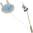 COHEALI 2pcs Toilet Flapper Replacement Flush Lever Solid for Toilet Tank Bathroom Accessory