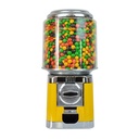 Candy Vending Machine, Automatic Candy Gumball Machine for Flat Candy, Countertop Candy Dispenser Machine for Home, Game Halls and Retail Stores (Yellow)