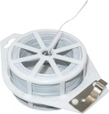 KINGLAKE 328 Feet Plastic Plant Twist Tie White Garden Plants Tie Multi-Use for Secure Vines,Plants