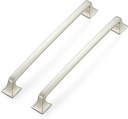 Ravinte 30 Pack Solid 7-1/2" Square Foot Arch Pulls Kitchen Cabinet Handles Brushed Nickel Pulls Silver Dresser Kitchen Cupboard Hardware Handles for Cabinets Cupboard Drawers