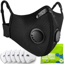 BASE CAMP M Plus Staubmaske, atmungsaktive wiederverwendbare Gesichtsmaske mit 6 Aktivkohlefiltern für Holzbearbeitungsbaumähen (Modern1)