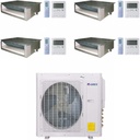 Generic GREE Multi+ Ultra Series 42,000 BTU 4-Zone Concealed Duct 9K+18K+18K+18K Ductless Mini-Split System