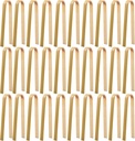 30 Pcs Wooden Tongs for Charcuterie - Mini Bamboo Disposable Tongs for Serving Food, Natural Wooden Cooking Toast