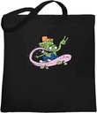 Pop Threads Skateboard Monster Retro Cool Funny Canvas Tote Bag