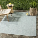 SAFAVIEH Courtyard Collection 8' x 11' Blue/Grey CY8653 Indoor/ Outdoor Patio Backyard Mudroom Area-Rug