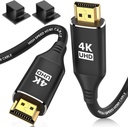 4K HDMI Cable 25Feet, in-Wall CL3 Rated HDMI Cable 2.0 Support (HDR10 8/10bit 18Gbps HDCP2.2 ARC) High Speed HD Shielded Cord Compatible with Roku TV/Laptop/PC/HDTV