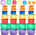 28 Pcs Portion Control Container Kit,21 Day Fix Containers And Food Plan,Multicolor Coded Containers,Meal Prep System Storage Containers,BPA Free Weight Loss Food Containers For Double Diet Plan