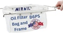 MirOil B6PS EZ Flow Deep Fryer Oil Filter Bag w/Frame – Reusable Grease Fryer Strainer to Extend Oil Life & Maintain Food Quality – Handles Kitchen Hot or Cold Liquid – Deep Fryer Filter for Cooking