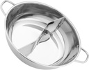Stainless Steel Dual Hot Pot Instant Hotpot Pot Hotpot Chinese Style Double-boiler