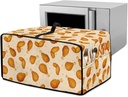 Fried Chicken Toaster Oven Cover for Kitchen Decor, Dust-proof Heat-resistant Toaster Oven Protective Cover with Top Handle & Storage Pockets (Medium- 16.1 * 19.71 * 10 inches, Yellow)