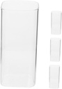 4pcs Square Drinking Glasses Water Glasses Kitchen Cups Ice Tea Glass Cups