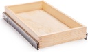 14”W x 21”D x 3”H Soft Close Slide Out Wood Drawer Organizer for Kitchen, (Cabinet Width>14.5 inches for Bottom Assembly, Width= 14 inches for Side Assembly)