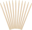 Minisland Premium 5.5 Inch Bamboo Skewers 5mm Thick Short Semi-point Caramel Candy Apple Corn Dog Sticks 100 Counts -MSL168