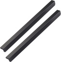 Cabinet Handles 2 Pack Drawer Pulls Matt Black Cabinet Handles L-Shaped Design Minimalist Finger Pulls Cupboard Hardware Aluminum Alloy Knobs Handles Gate Cabinet Door Levers