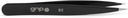 Grip Tweezer Pointed Tip Matte Black MB2 – Precision Stainless Steel Tweezers for Ingrown Hair & Fine Hair Removal – Sharp Tip for Detail Work – Non-Slip Matte Finish