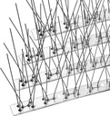 OFFO Bird Spikes with Stainless Steel Base, Durable Bird Spikes Arrow Pigeon Spikes Fence Kit for Keeping Small Bird, Crows and Woodpeckers Away, Covers 3.4 Feet(1.04m)