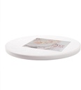 Cakebon Thick Plastic Cake Boards 8 Inch Round - (White, 1-Pack) - Sturdy 1/2 Inch Thick Cake Drums - Professional Cake Rounds 8 inch Cake Base