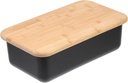Luxshiny Bread Storage Case Kitchen Organizing Box Large Capacity Rustic Design Easy to Clean