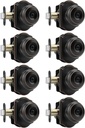 Haidms Oil Rubbed Bronze Door Knobs Interior, Privacy Interior Door knobs, Bronze Indoor Doorknobs for Bedroom or Bathroom (8 Pack)