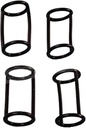 4Pcs H-Shaped Seal Ring Accessory,Compatible for Donper Ice Cream Machine Valve Rod Small H Ring Spare Part Soft Serve Makers Fitting