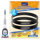 KEEPOW Vacuum Belt for Hoover Power Dash Pet Carpet Cleaner, Replace Part 440012733/440014074, Fit Model FH50700 FH50710 FH50702 (2 Pack)