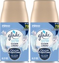 Glade Automatic Spray Air Freshener Refill, Scented Air Freshener for Home and Bathroom, Clean Linen, 6.2 Oz, 2 Count