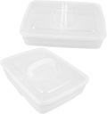 2pcs Stackable Pizza Dough Rising Box Portable Bread Proofing Supplies Lid and Handle Dough Proofing Bowl