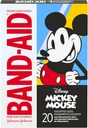 Band-Aid Brand Adhesive Bandages for Minor Cuts & Scrapes, Wound Care Featuring Disney's Mickey Mouse, Fun Bandages for Kids and Toddlers, Assorted Sizes, 20 Count
