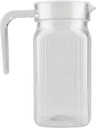 Acrylic Jug With Lid, Acrylic Transparent Juice Bottle for Water, Milk, Iced Drink (800ml)
